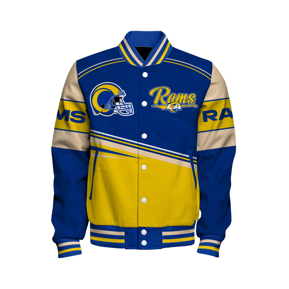 Los Angeles Rams - Dare To Be Different Unisex Varsity Jacket - Famjoys Los Angeles Rams - Dare To Be Different Unisex Varsity Jacket - Famjoys