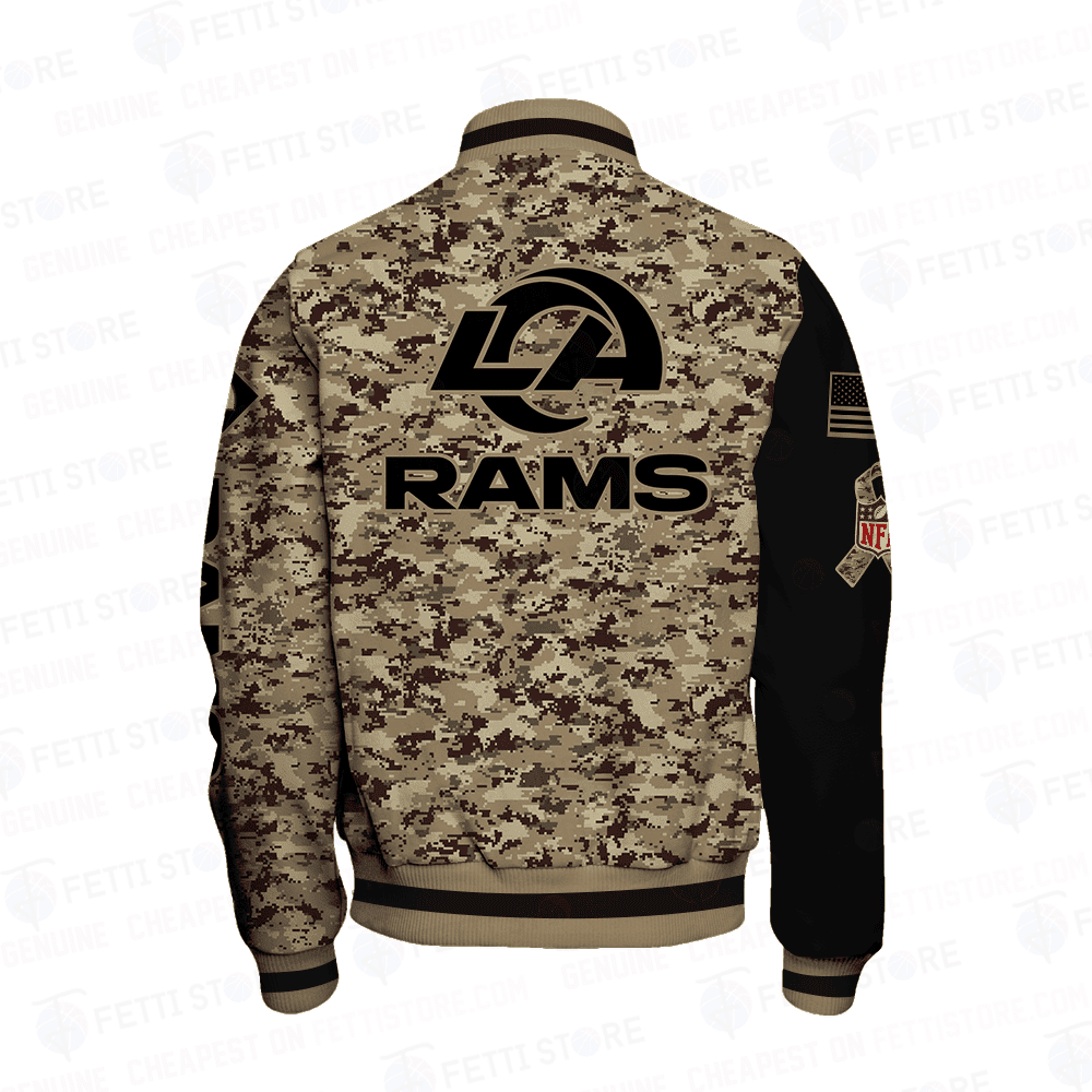 Los Angeles Rams - National Football League AOP Varsity Jacket V1 - Famjoys Los Angeles Rams - National Football League AOP Varsity Jacket V1 - Famjoys