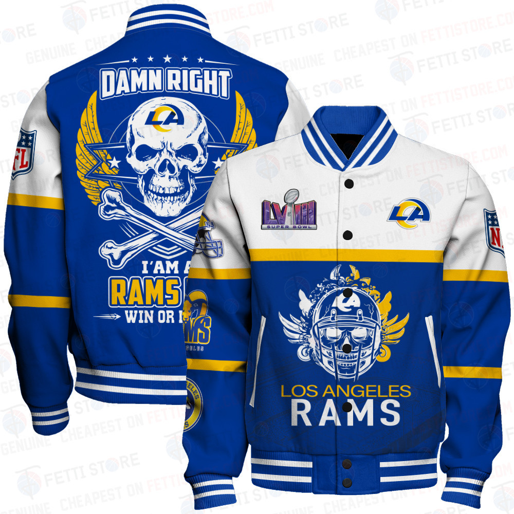 Los Angeles Rams National Football League Varsity Jacket STM V4 - Famjoys Los Angeles Rams National Football League Varsity Jacket STM V4 - Famjoys