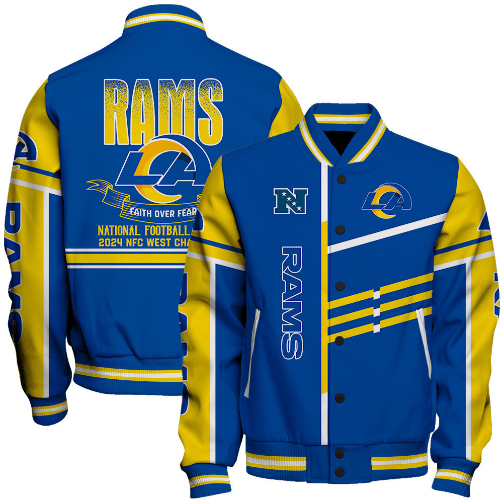 Los Angeles Rams NFC West Champions Unique Varsity Jacket