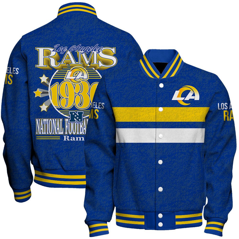 Los Angeles Rams - Super Durable Unisex Varsity Jacket - Famjoys Los Angeles Rams - Super Durable Unisex Varsity Jacket - Famjoys