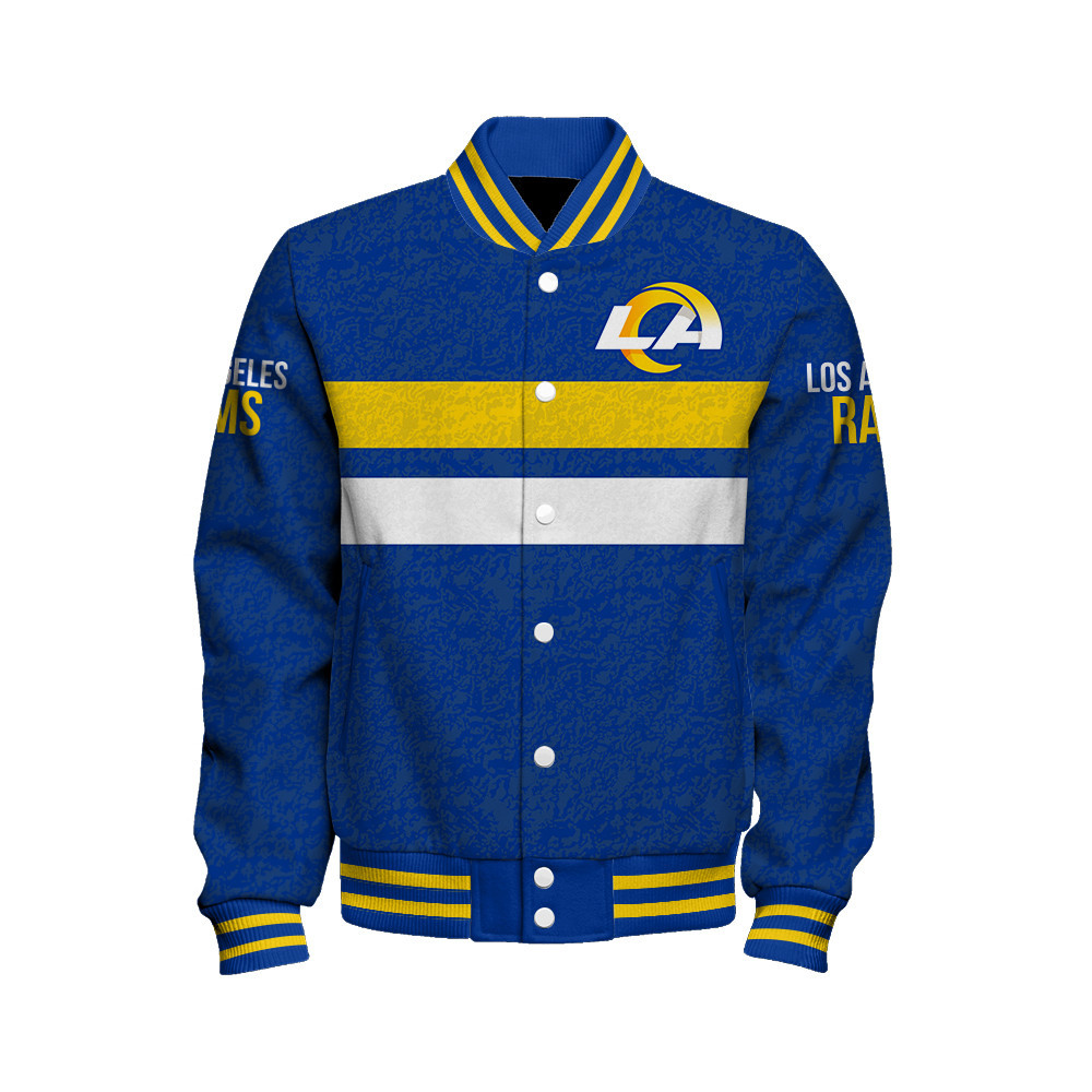 Los Angeles Rams - Super Durable Unisex Varsity Jacket - Famjoys Los Angeles Rams - Super Durable Unisex Varsity Jacket - Famjoys