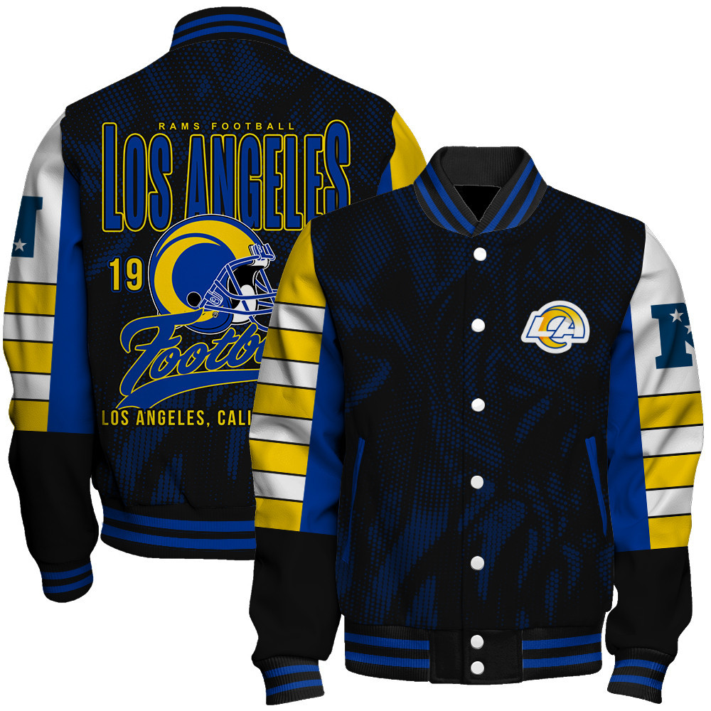 Los Angeles Rams - Wear Your Passion Unisex Varsity Jacket - Famjoys Los Angeles Rams - Wear Your Passion Unisex Varsity Jacket - Famjoys