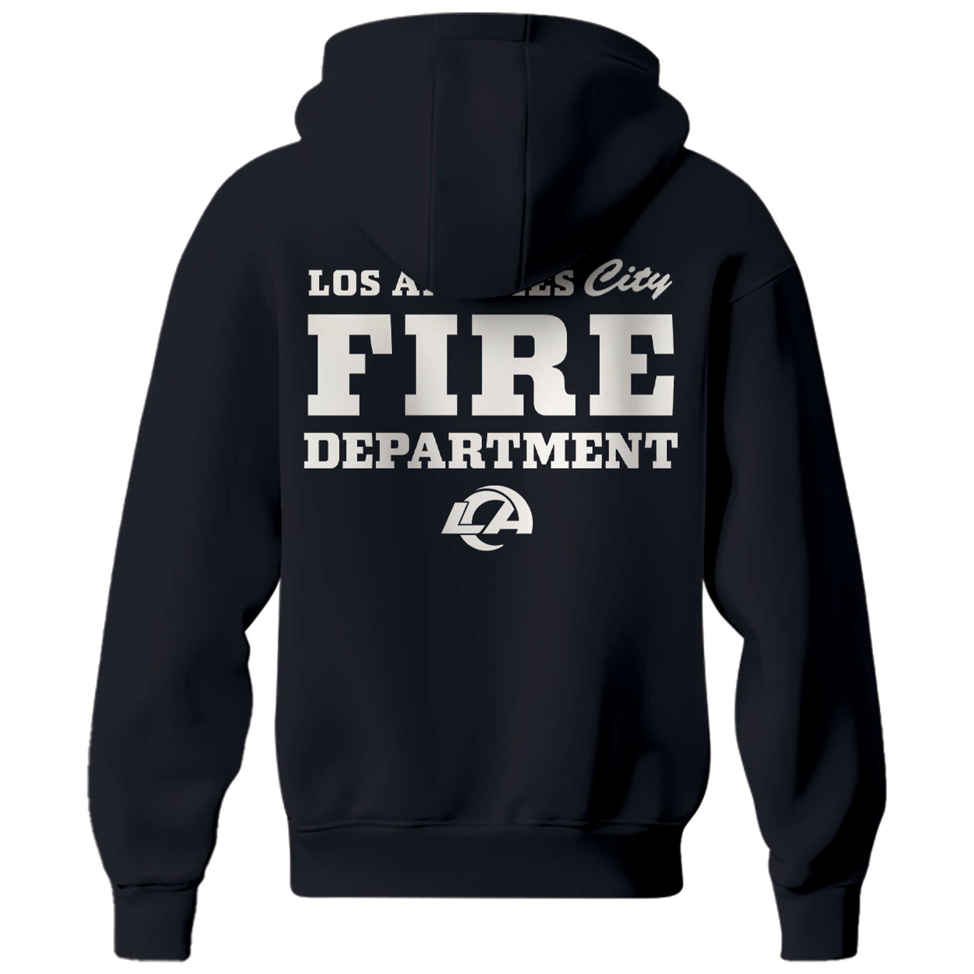 Los Angeles Rams x LA City Fire Departt Hoodie 2025 - Famjoys Los Angeles Rams x LA City Fire Departt Hoodie 2025 - Famjoys