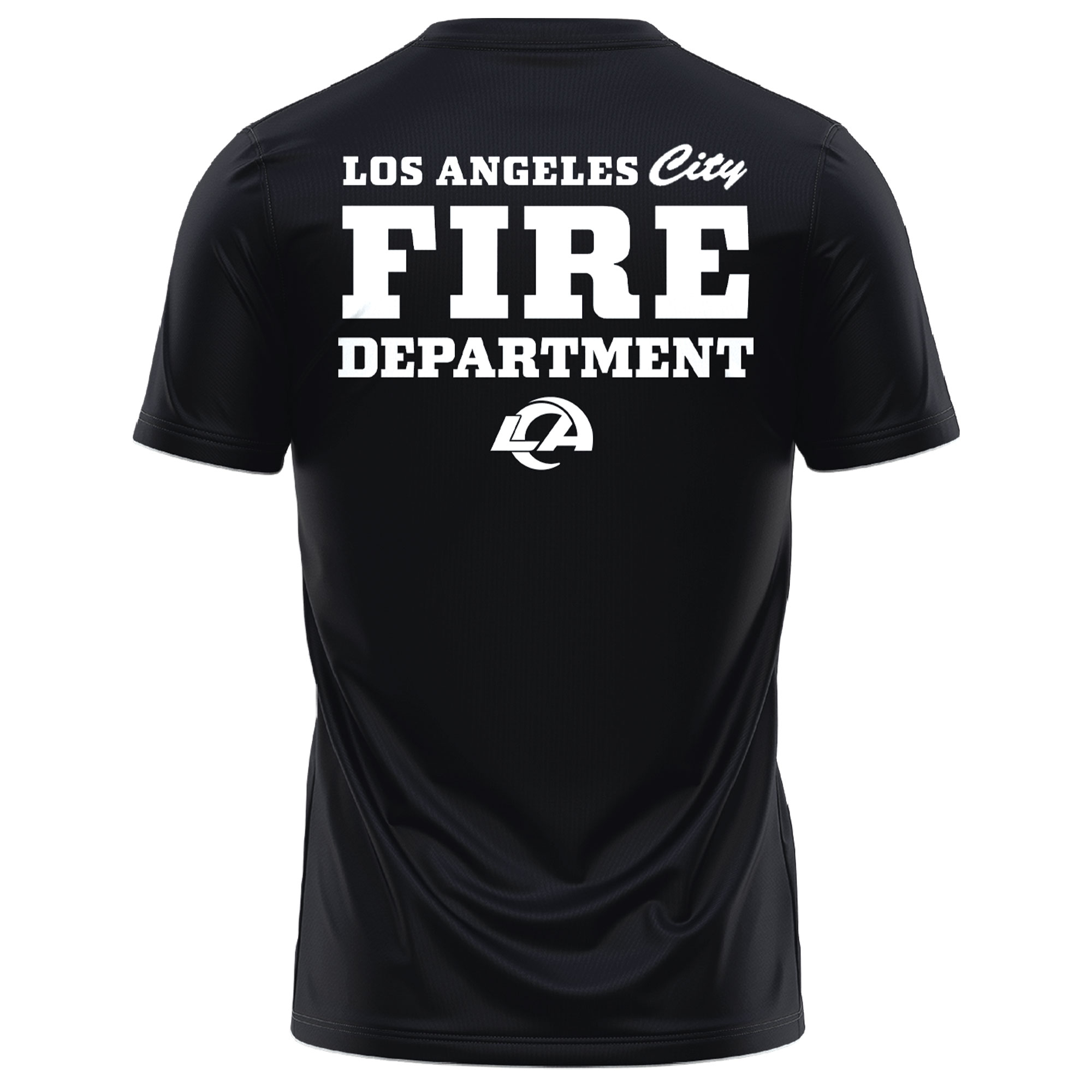 Los Angeles Rams x LA City Fire Departt Tshirt 2025 - Famjoys Los Angeles Rams x LA City Fire Departt Tshirt 2025 - Famjoys