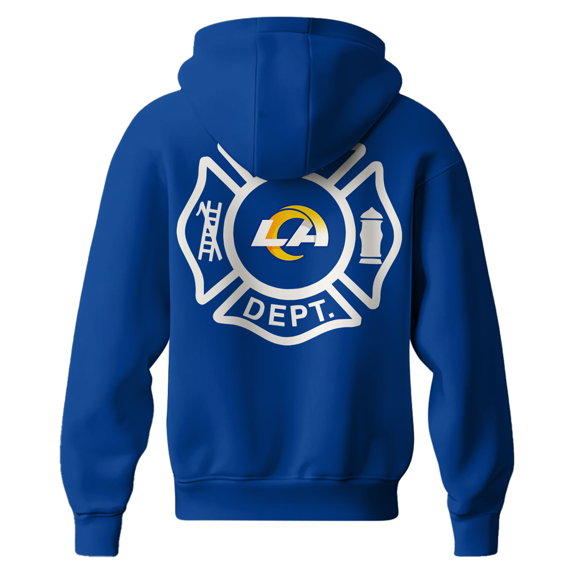 Los Angeles Rams x Los Angeles Fire Departt Hoodie 2025 - Famjoys Los Angeles Rams x Los Angeles Fire Departt Hoodie 2025 - Famjoys