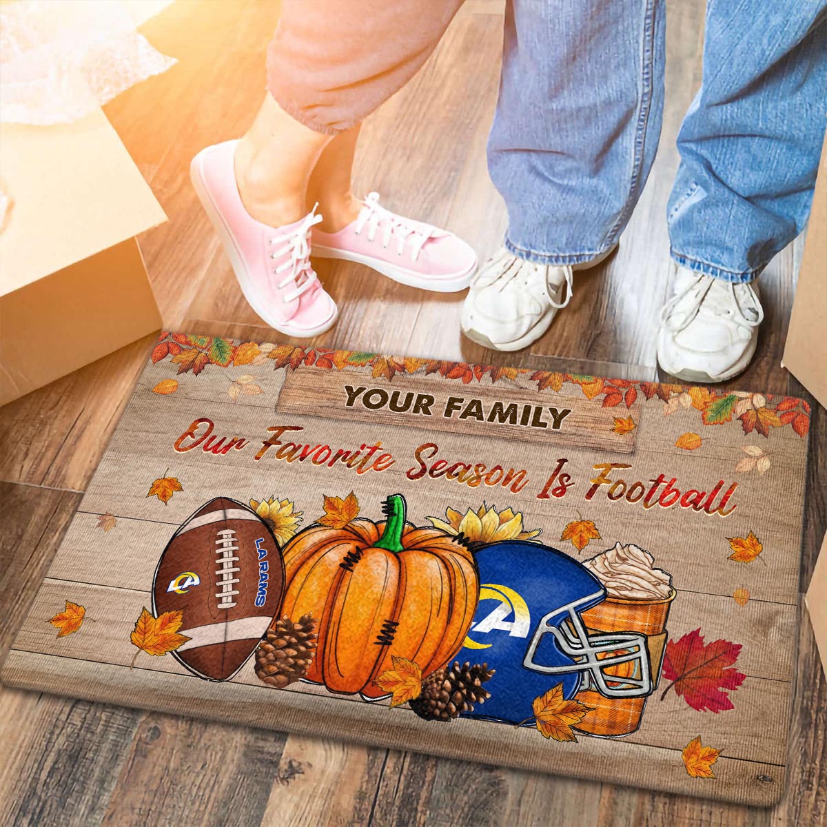 Los Angeles RamsOur Favorite Season is Football Doormat - Famjoys Los Angeles RamsOur Favorite Season is Football Doormat - Famjoys