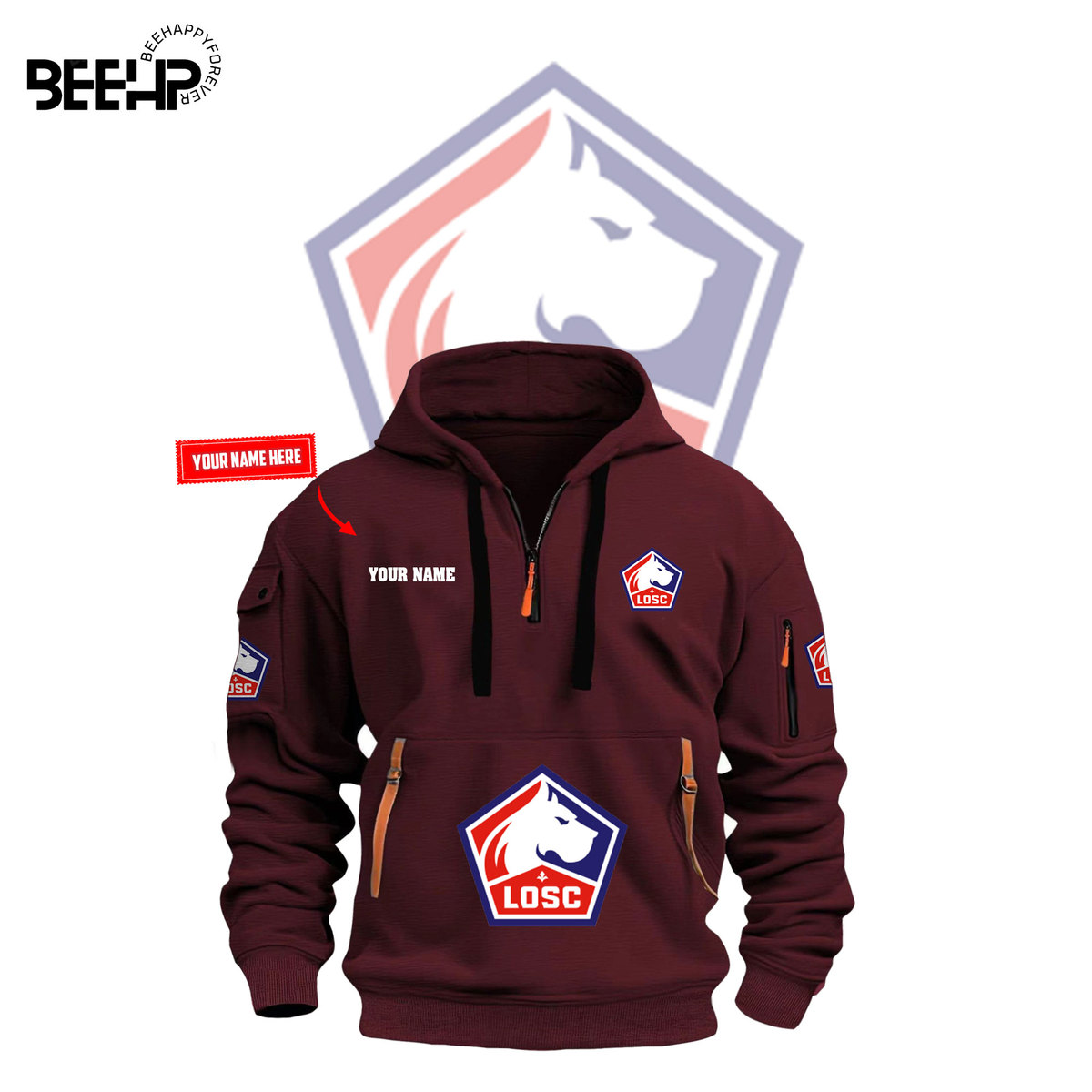 LOSC Lille New Hoodie - Famjoys LOSC Lille New Hoodie - Famjoys