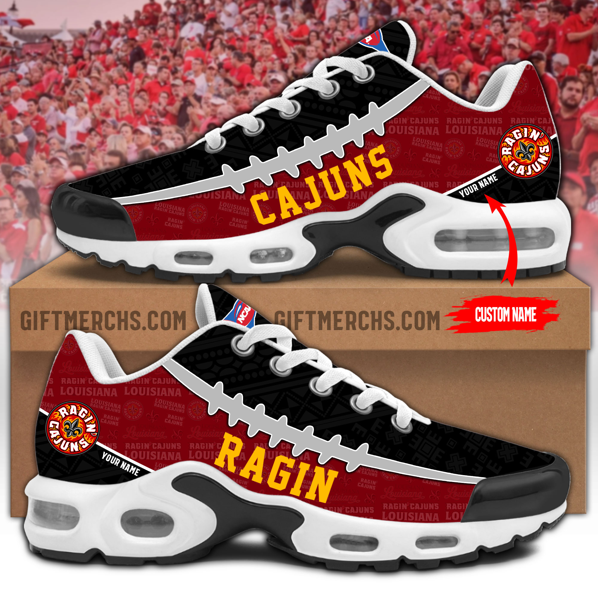 Louisiana Lafayette Personalized Shoes - Famjoys Louisiana Lafayette Personalized Shoes - Famjoys