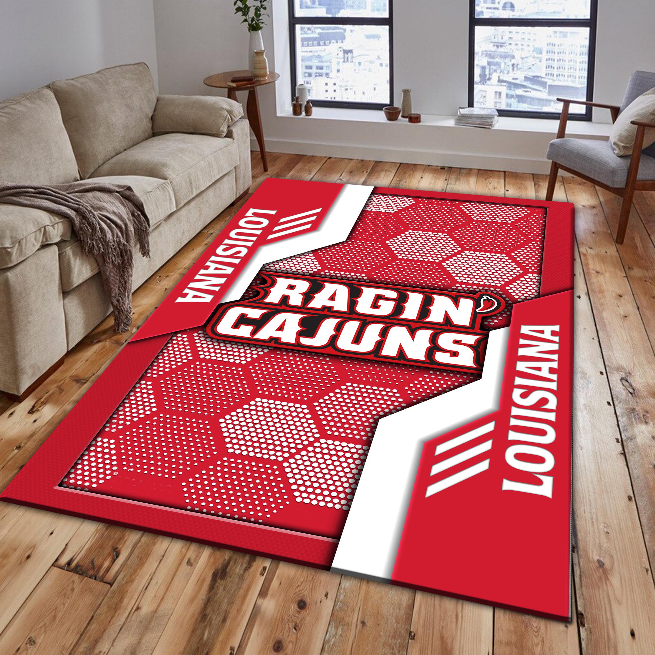Louisiana Ragin' Cajuns Area Rugs 3796