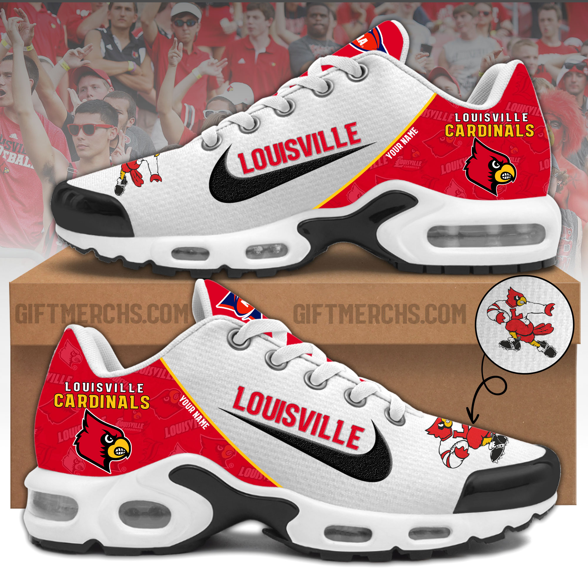 Louisville Personalized Shoes - Famjoys Louisville Personalized Shoes - Famjoys
