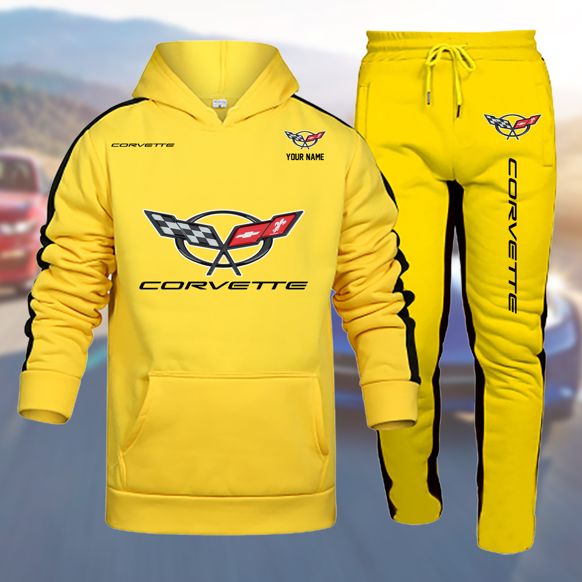 LROLPC2920 Chevrolet Corvette C5 Hoodie Set - Famjoys LROLPC2920 Chevrolet Corvette C5 Hoodie Set - Famjoys