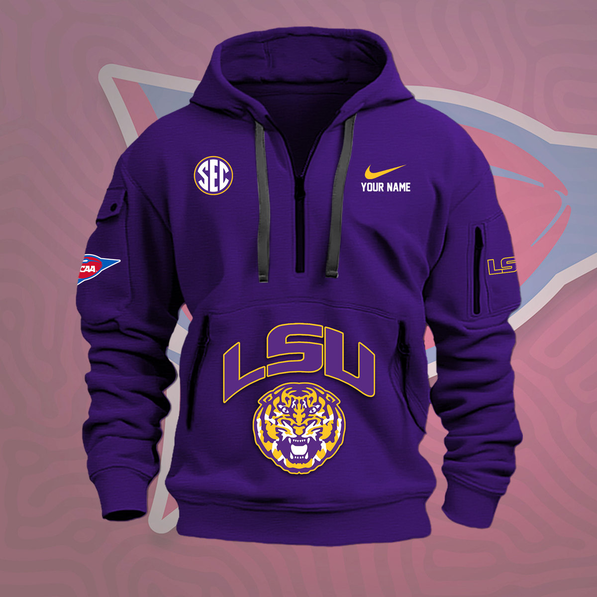 LSU Tigers Heavy Hoodie - Famjoys LSU Tigers Heavy Hoodie - Famjoys
