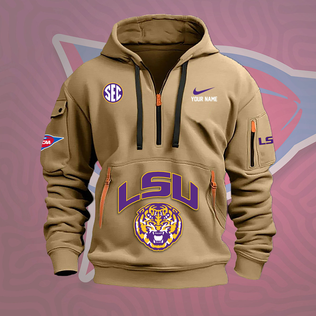 LSU Tigers Heavy Hoodie - Famjoys LSU Tigers Heavy Hoodie - Famjoys
