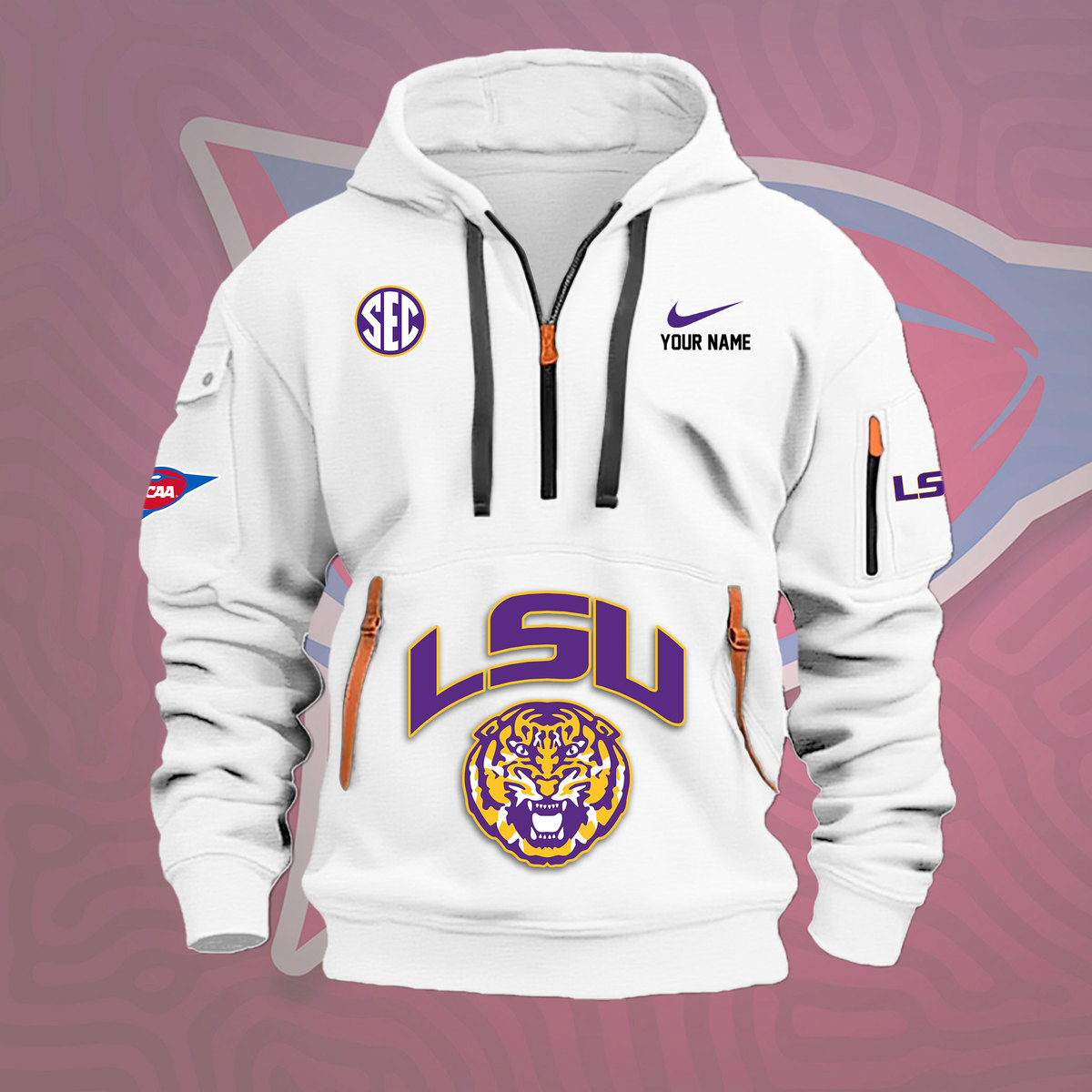LSU Tigers Heavy Hoodie - Famjoys LSU Tigers Heavy Hoodie - Famjoys