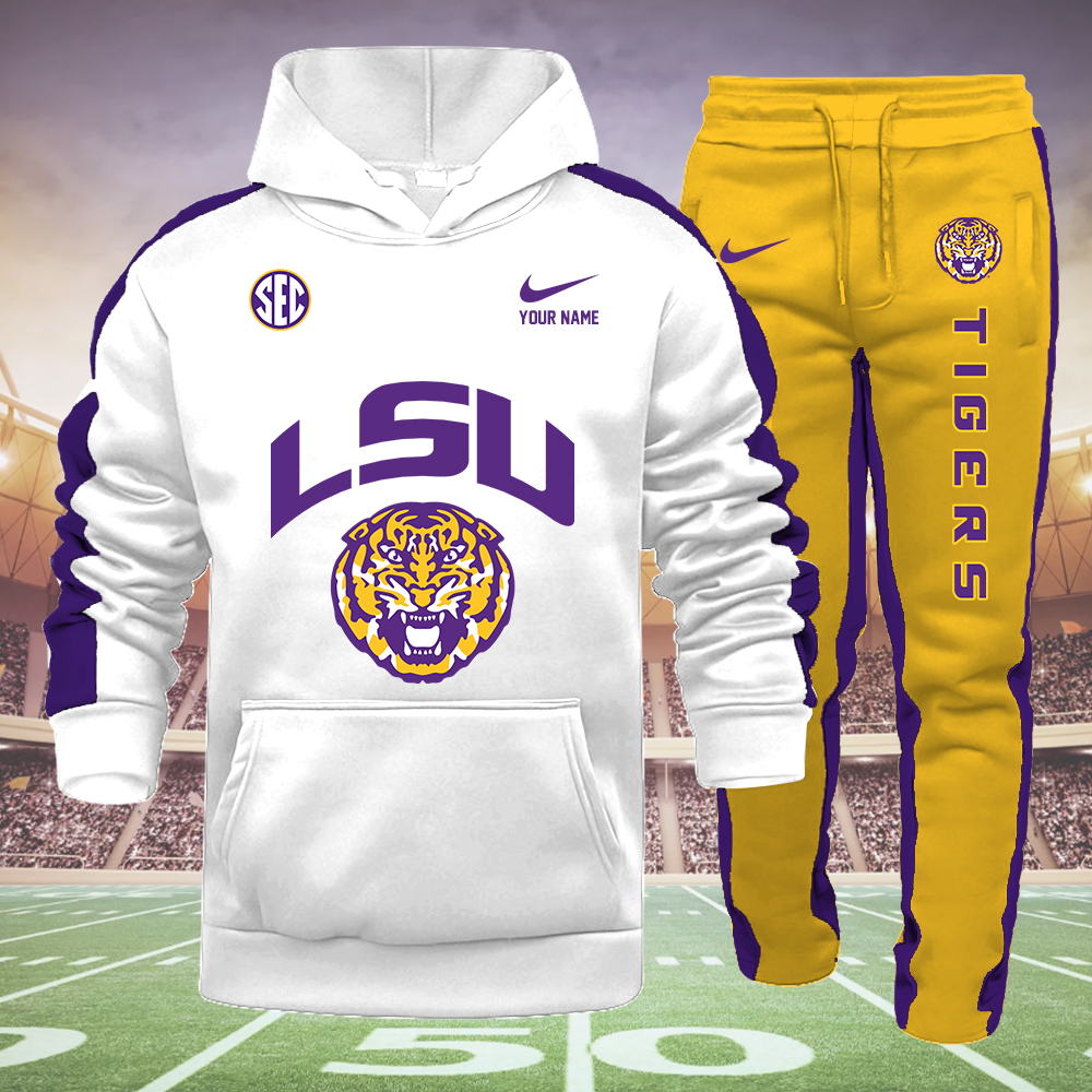 LSU Tigers Hoodie Set - Famjoys LSU Tigers Hoodie Set - Famjoys