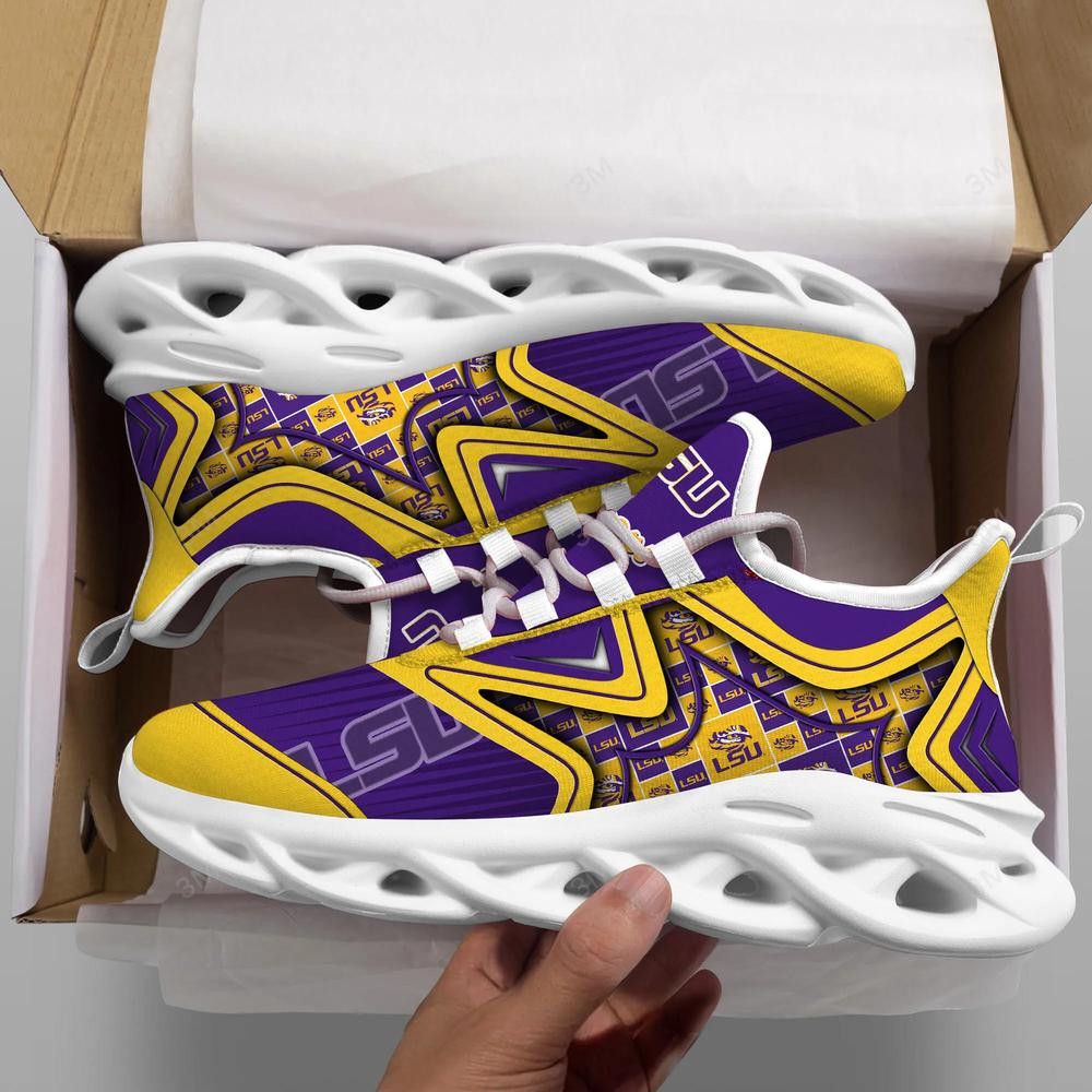 LSU Tigers Max Soul Clunky Shoes - Famjoys LSU Tigers Max Soul Clunky Shoes - Famjoys