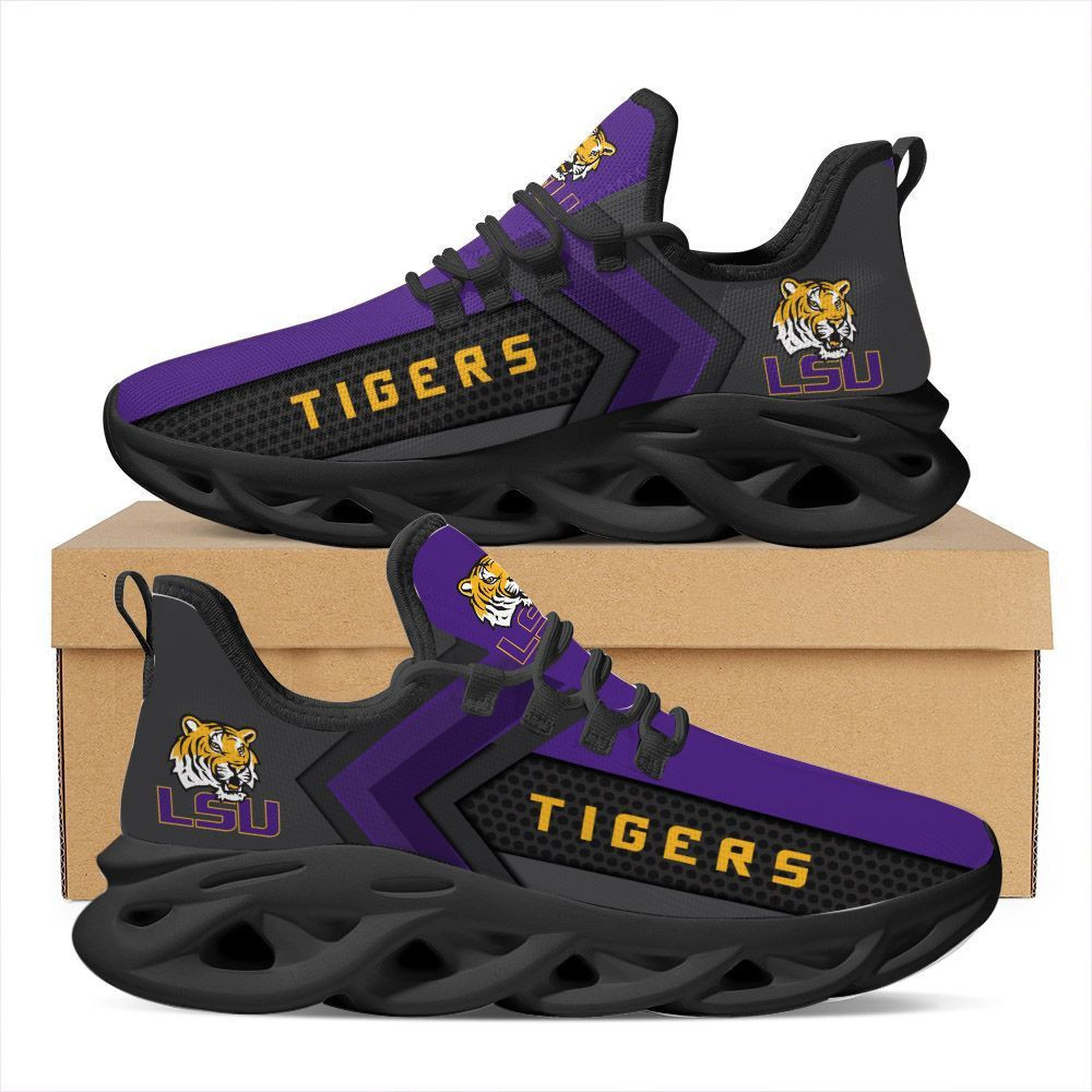 LSU Tigers Max Soul Sneakers Shoes - Famjoys LSU Tigers Max Soul Sneakers Shoes - Famjoys