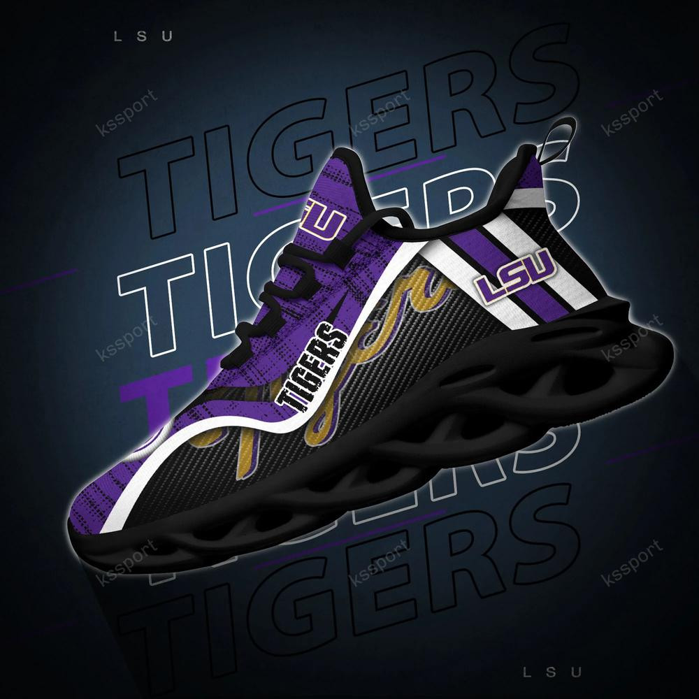 LSU Tigers Personalized Max Soul Shoes 2022 - Famjoys LSU Tigers Personalized Max Soul Shoes 2022 - Famjoys