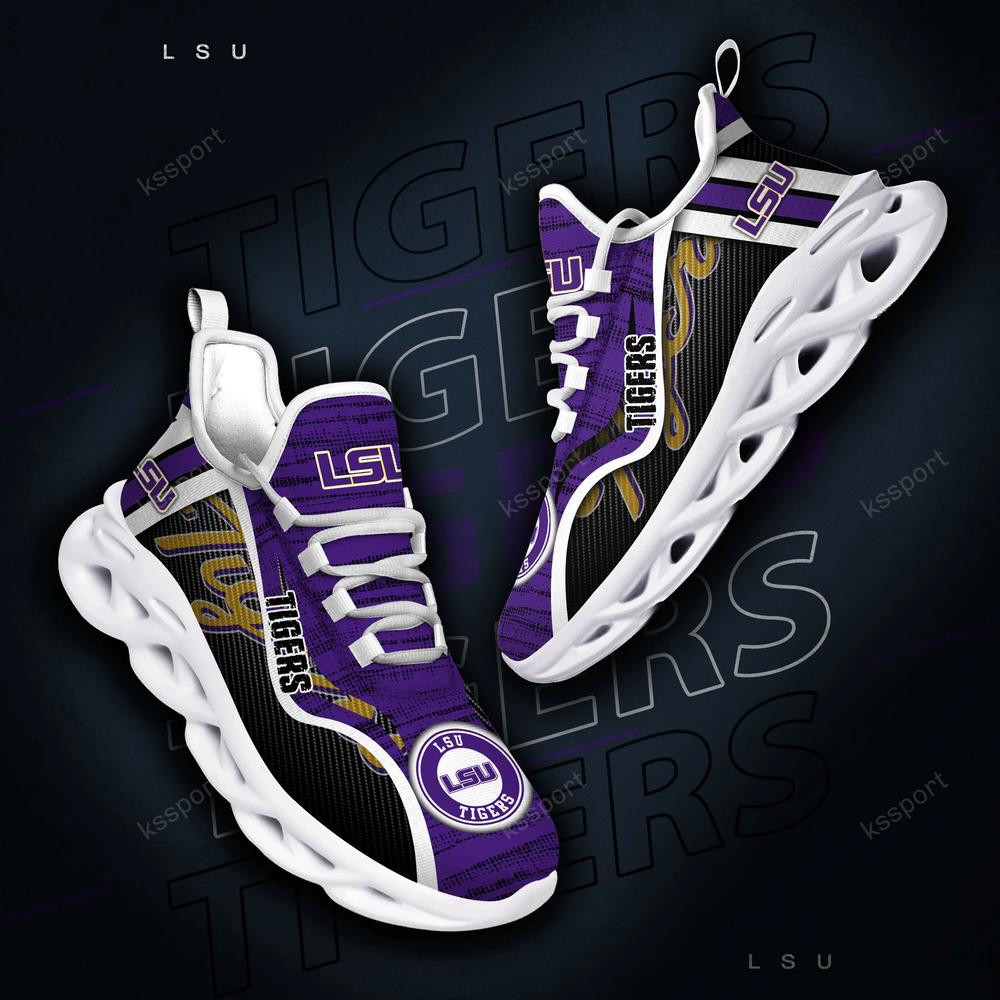LSU Tigers Personalized Max Soul Shoes 2022 - Famjoys LSU Tigers Personalized Max Soul Shoes 2022 - Famjoys