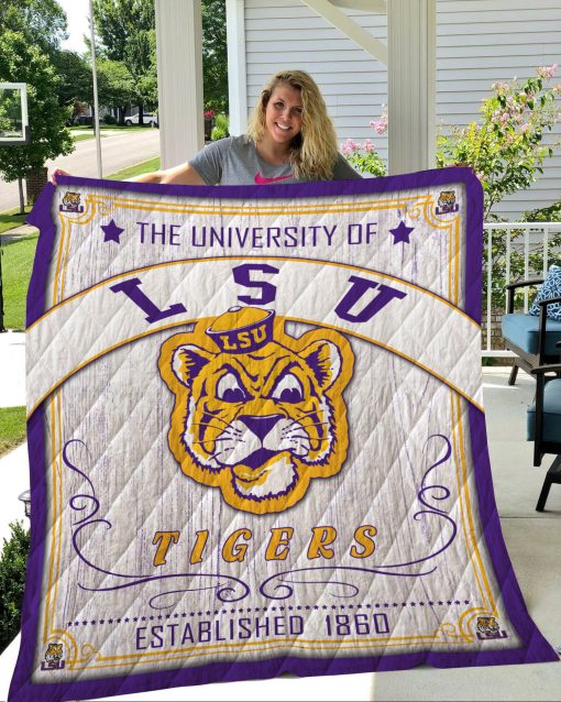 Lsu Tigers Quilt Blanket - Famjoys Lsu Tigers Quilt Blanket - Famjoys