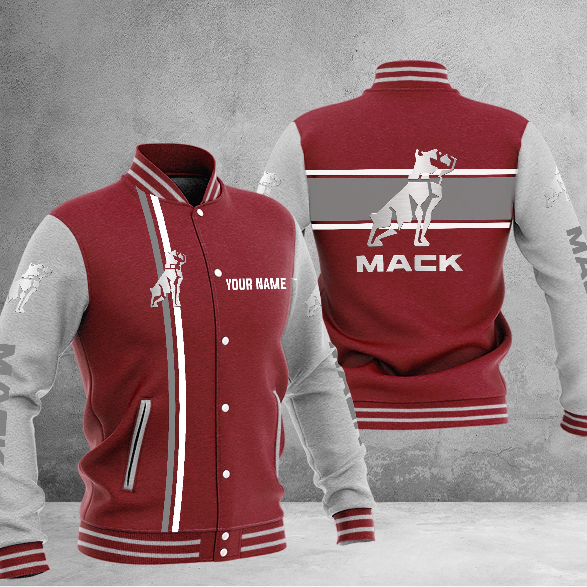 Mack Baseball Jacket - Famjoys Mack Baseball Jacket - Famjoys