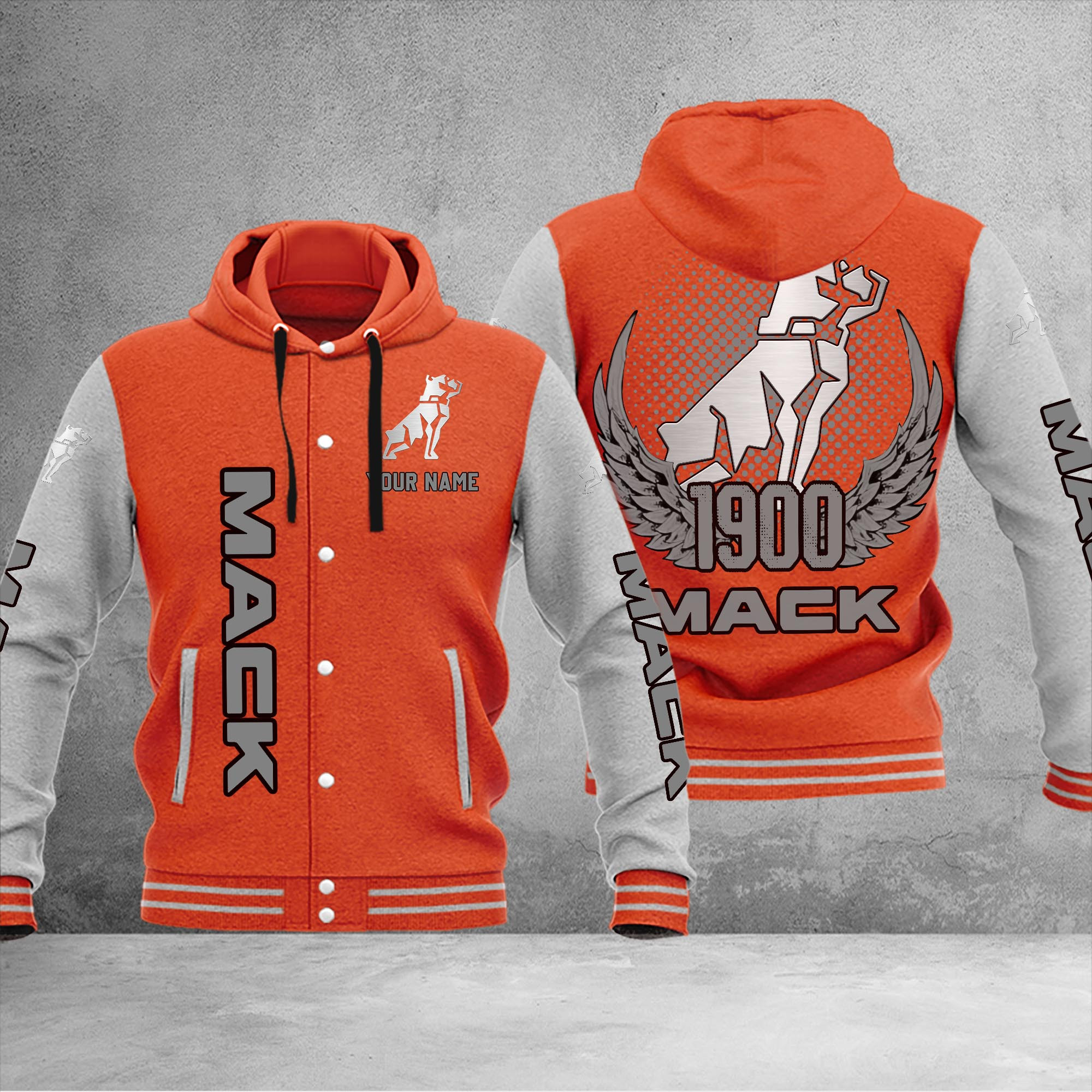 Mack DMHJ1186 Baseball Jacket Multicolor - Famjoys Mack DMHJ1186 Baseball Jacket Multicolor - Famjoys