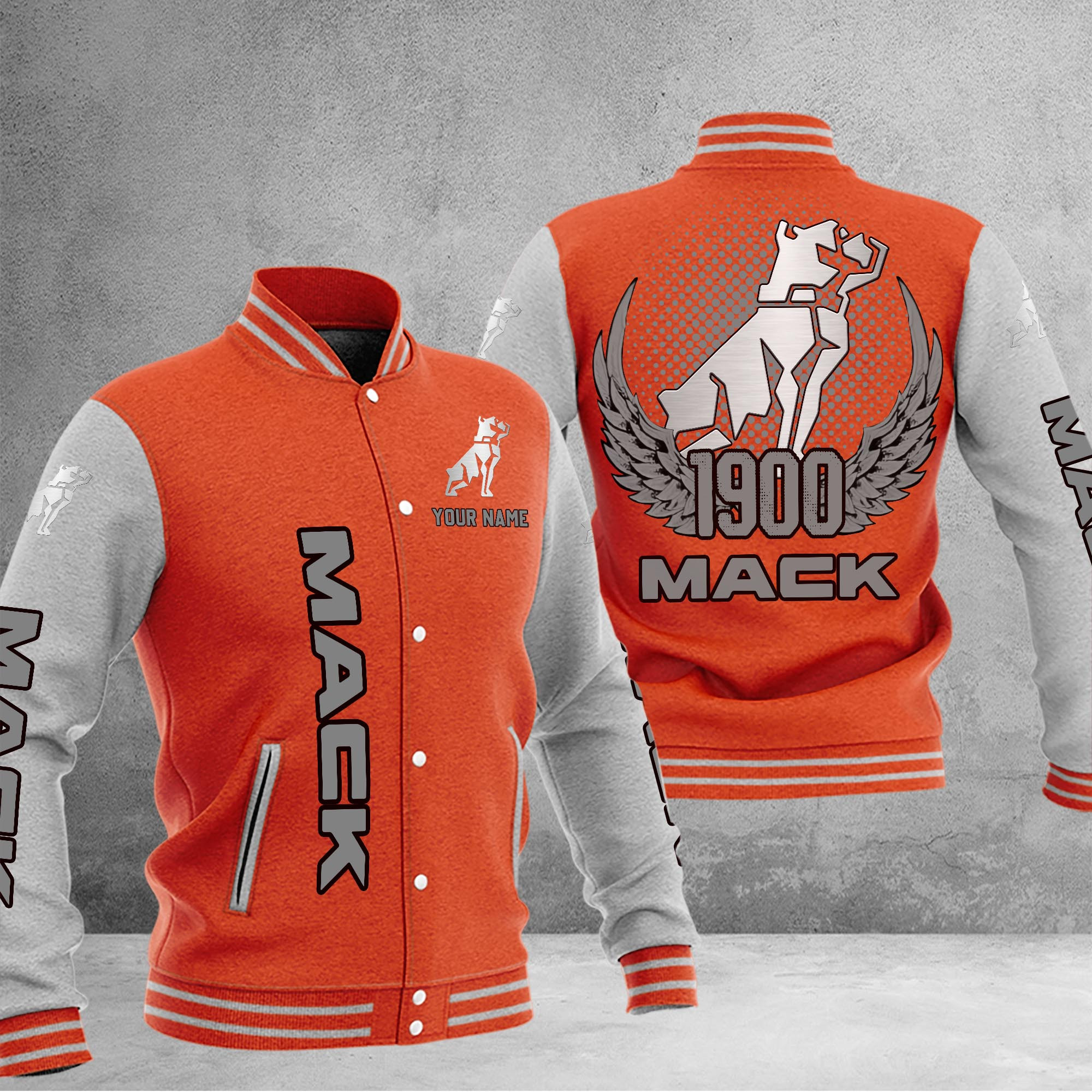 Mack DMHJ1186 Baseball Jacket Multicolor - Famjoys Mack DMHJ1186 Baseball Jacket Multicolor - Famjoys