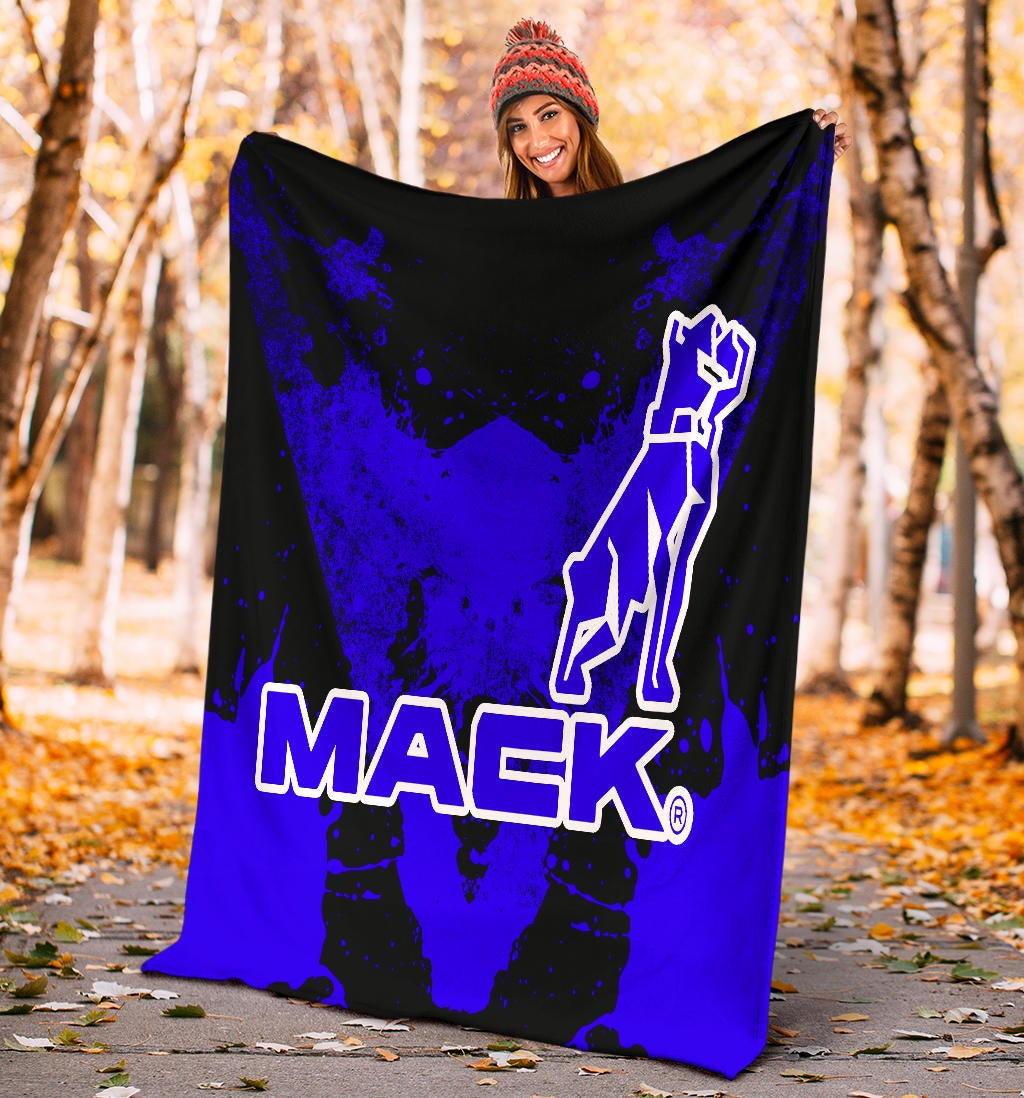 Mack Trucks Blanket Blue - Famjoys Mack Trucks Blanket Blue - Famjoys