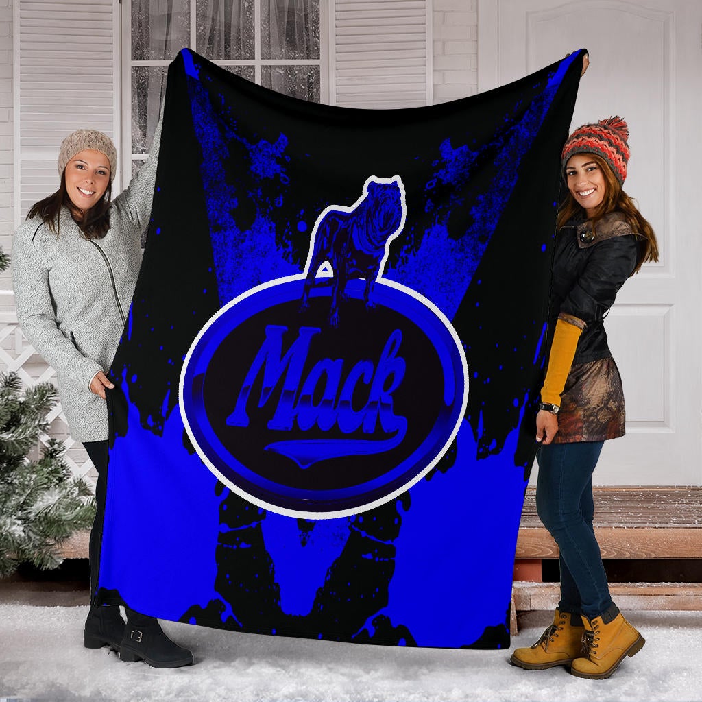 Mack Trucks Blanket Blue - Famjoys Mack Trucks Blanket Blue - Famjoys