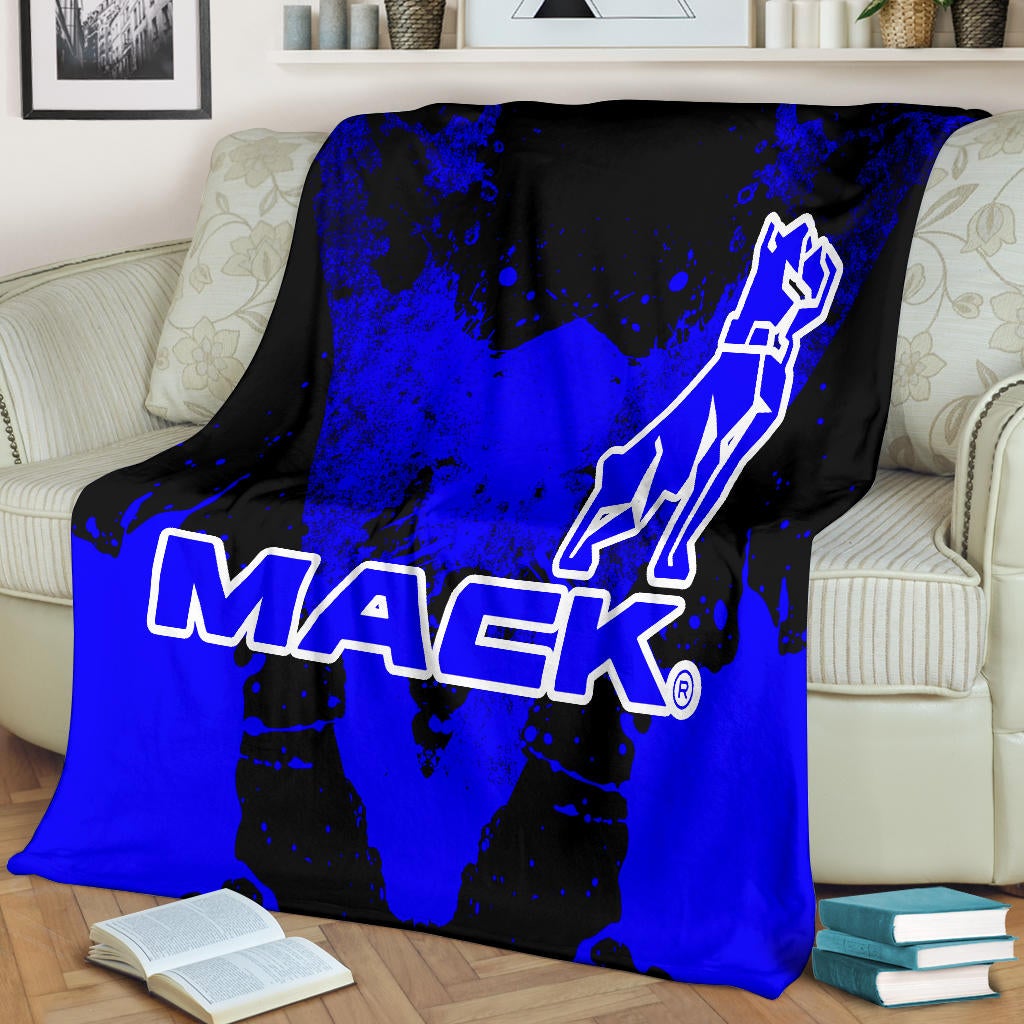 Mack Trucks Blanket Blue - Famjoys Mack Trucks Blanket Blue - Famjoys