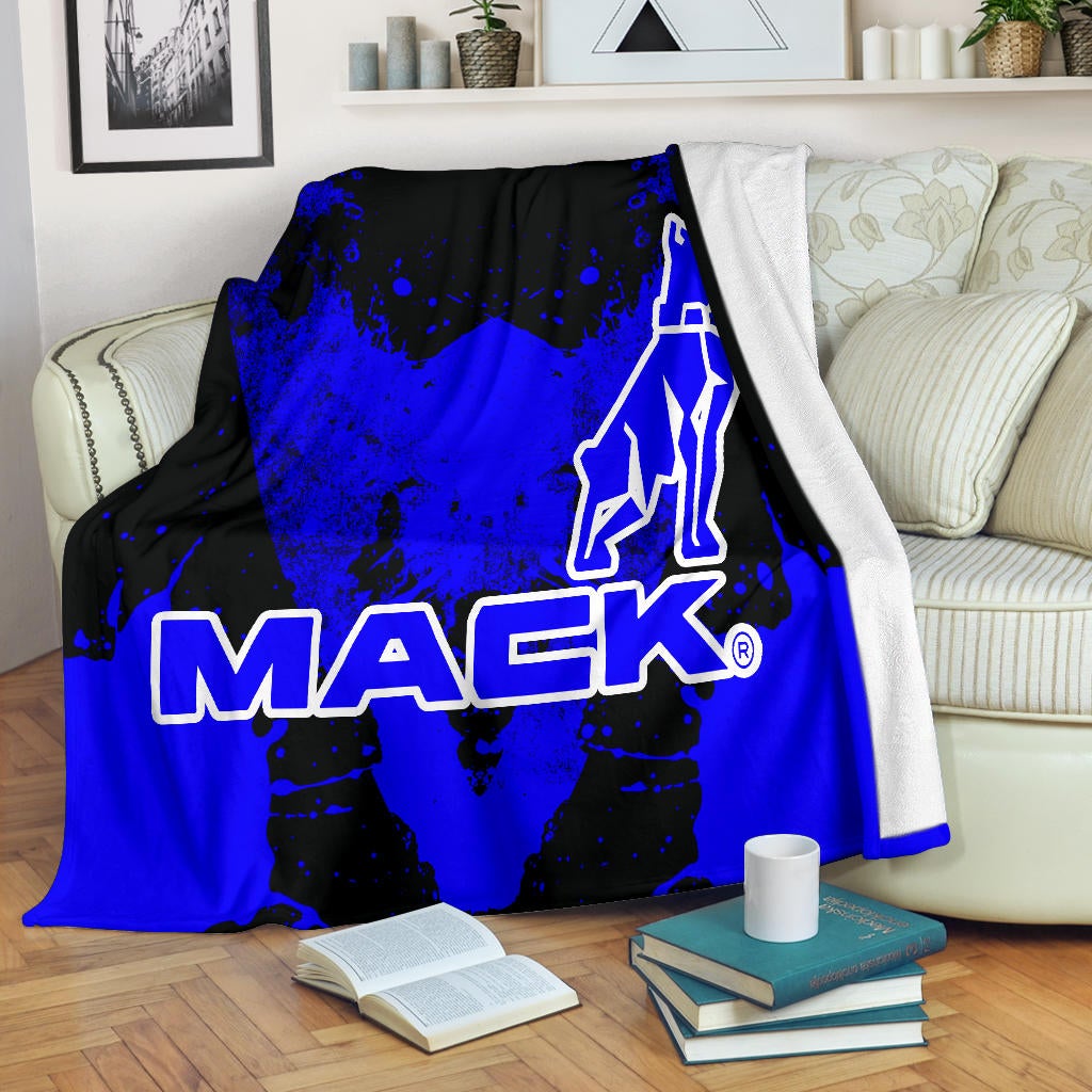 Mack Trucks Blanket Blue - Famjoys Mack Trucks Blanket Blue - Famjoys