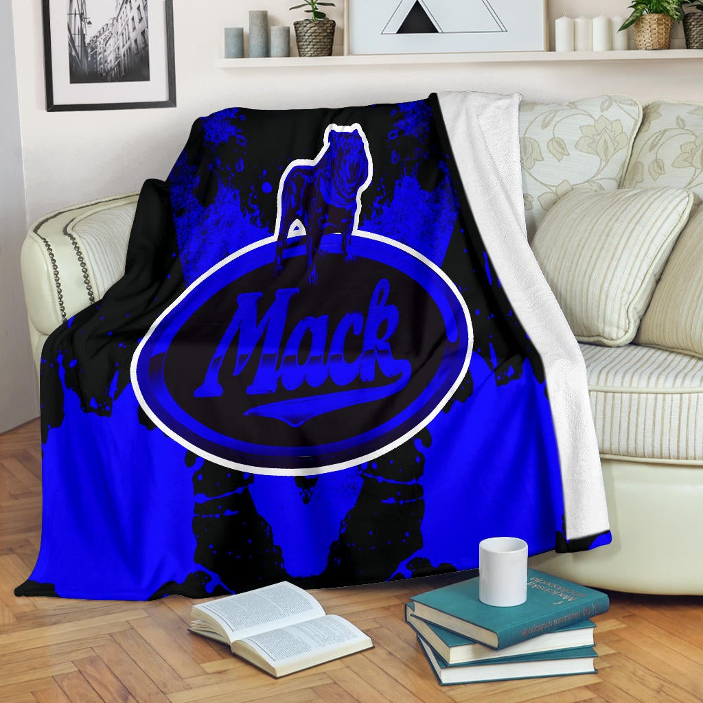Mack Trucks Blanket Blue - Famjoys Mack Trucks Blanket Blue - Famjoys