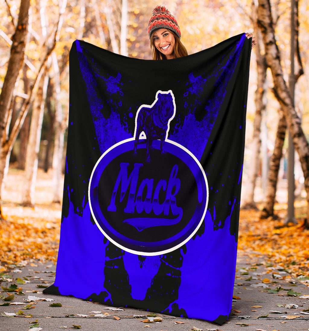 Mack Trucks Blanket Blue - Famjoys Mack Trucks Blanket Blue - Famjoys