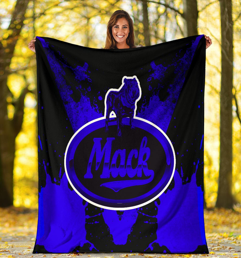 Mack Trucks Blanket Blue - Famjoys Mack Trucks Blanket Blue - Famjoys