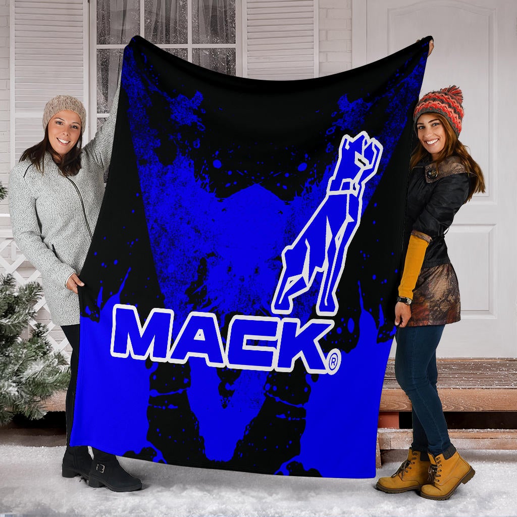 Mack Trucks Blanket Blue - Famjoys Mack Trucks Blanket Blue - Famjoys