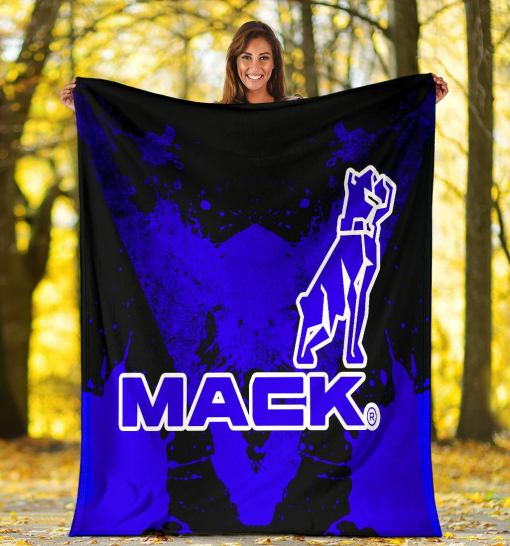 Mack Trucks Blanket Blue - Famjoys Mack Trucks Blanket Blue - Famjoys