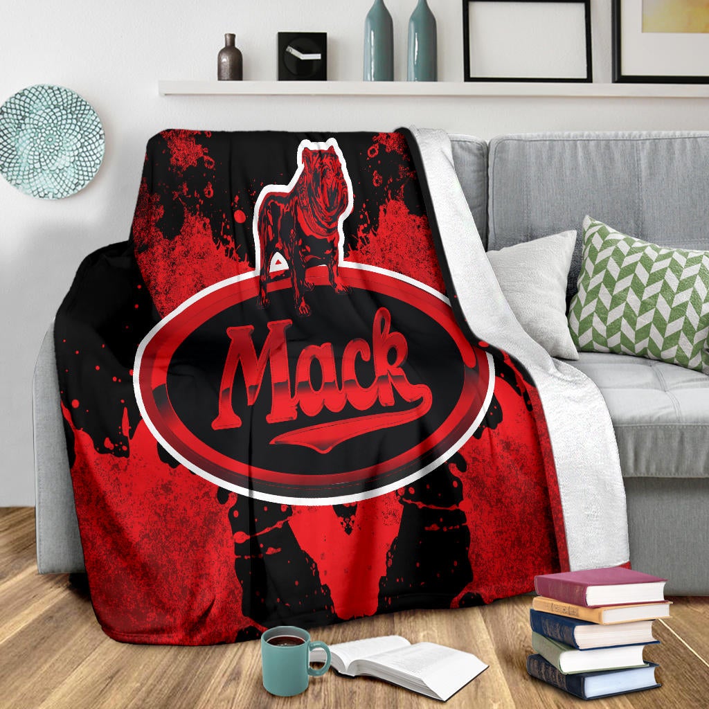Mack Trucks Blanket Red - Famjoys Mack Trucks Blanket Red - Famjoys