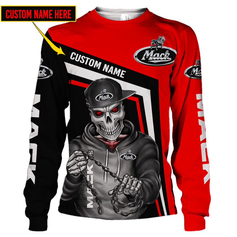 Mack Trucks Skull Tshirt, sweatshirt, Polo, Hawaiian, Hoodie 3D Apparel Full Printing Custom Name - Famjoys Mack Trucks Skull Tshirt, sweatshirt, Polo, Hawaiian, Hoodie 3D Apparel Full Printing Custom Name - Famjoys
