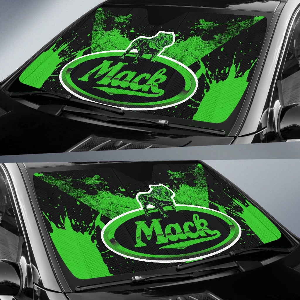 Mack Trucks Windshield Sun Shade Green - Famjoys Mack Trucks Windshield Sun Shade Green - Famjoys