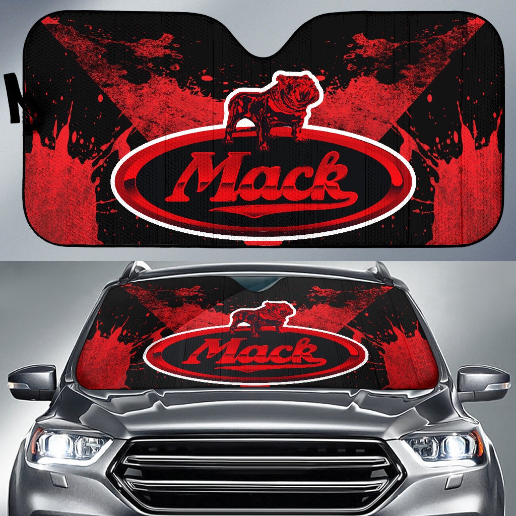 Mack Trucks Windshield Sun Shade Red - Famjoys Mack Trucks Windshield Sun Shade Red - Famjoys