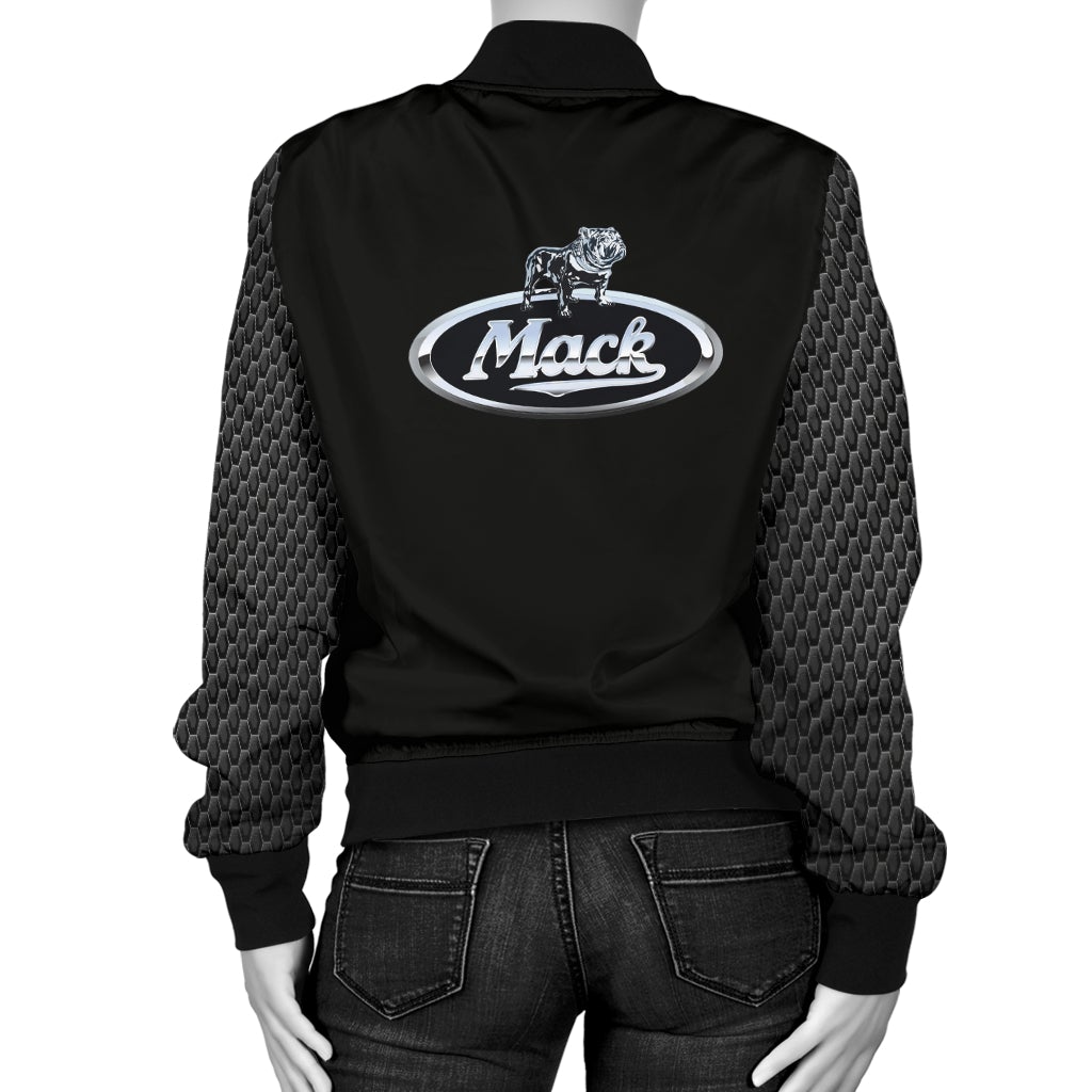 Mack Trucks Women's Bomber Jacket - Famjoys Mack Trucks Women's Bomber Jacket - Famjoys