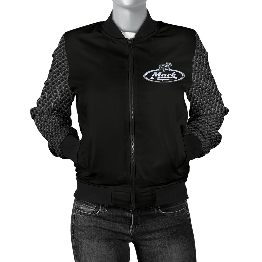 Mack Trucks Women's Bomber Jacket - Famjoys Mack Trucks Women's Bomber Jacket - Famjoys