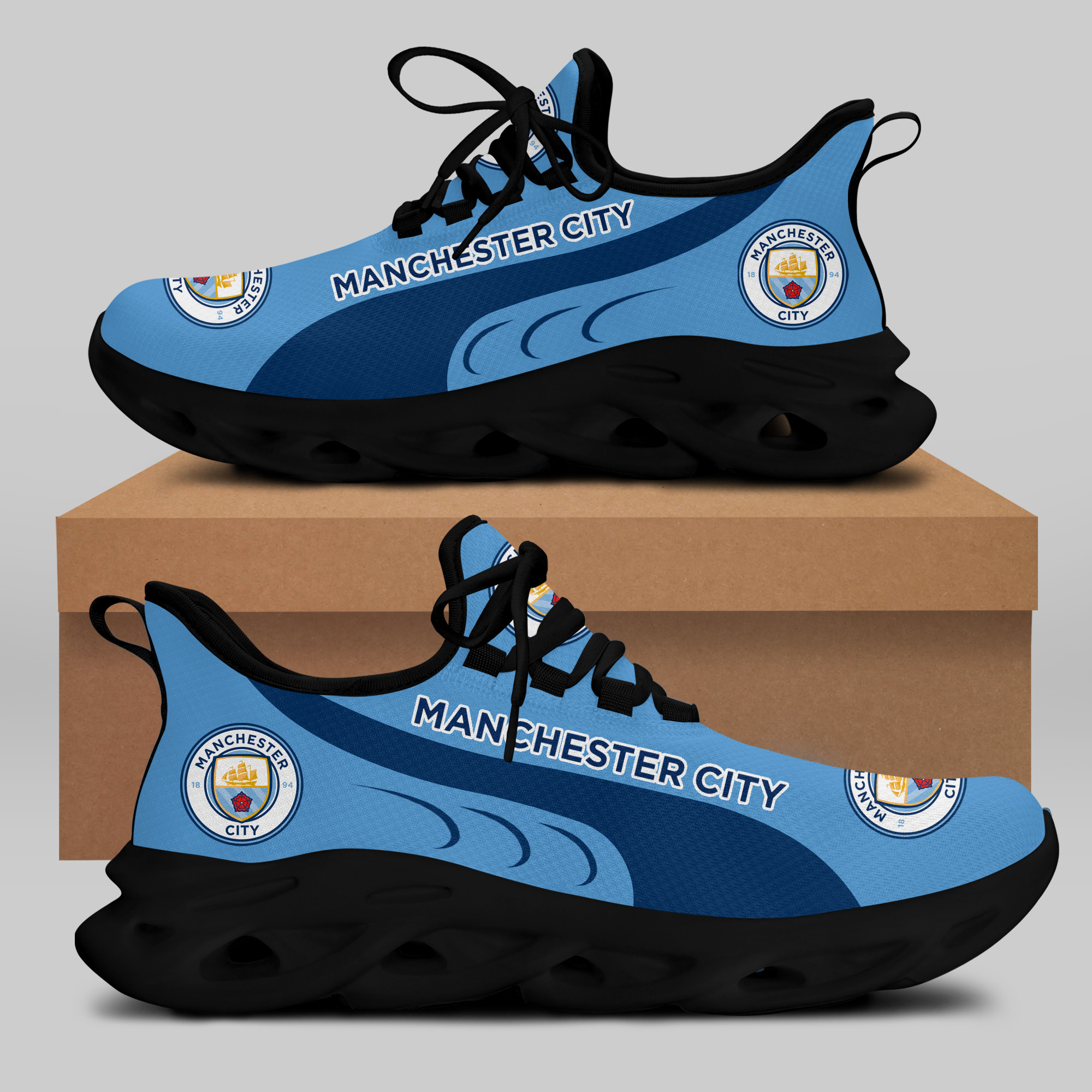 Man City Sneakers RUNNING SHOES VER 1 - Famjoys Man City Sneakers RUNNING SHOES VER 1 - Famjoys
