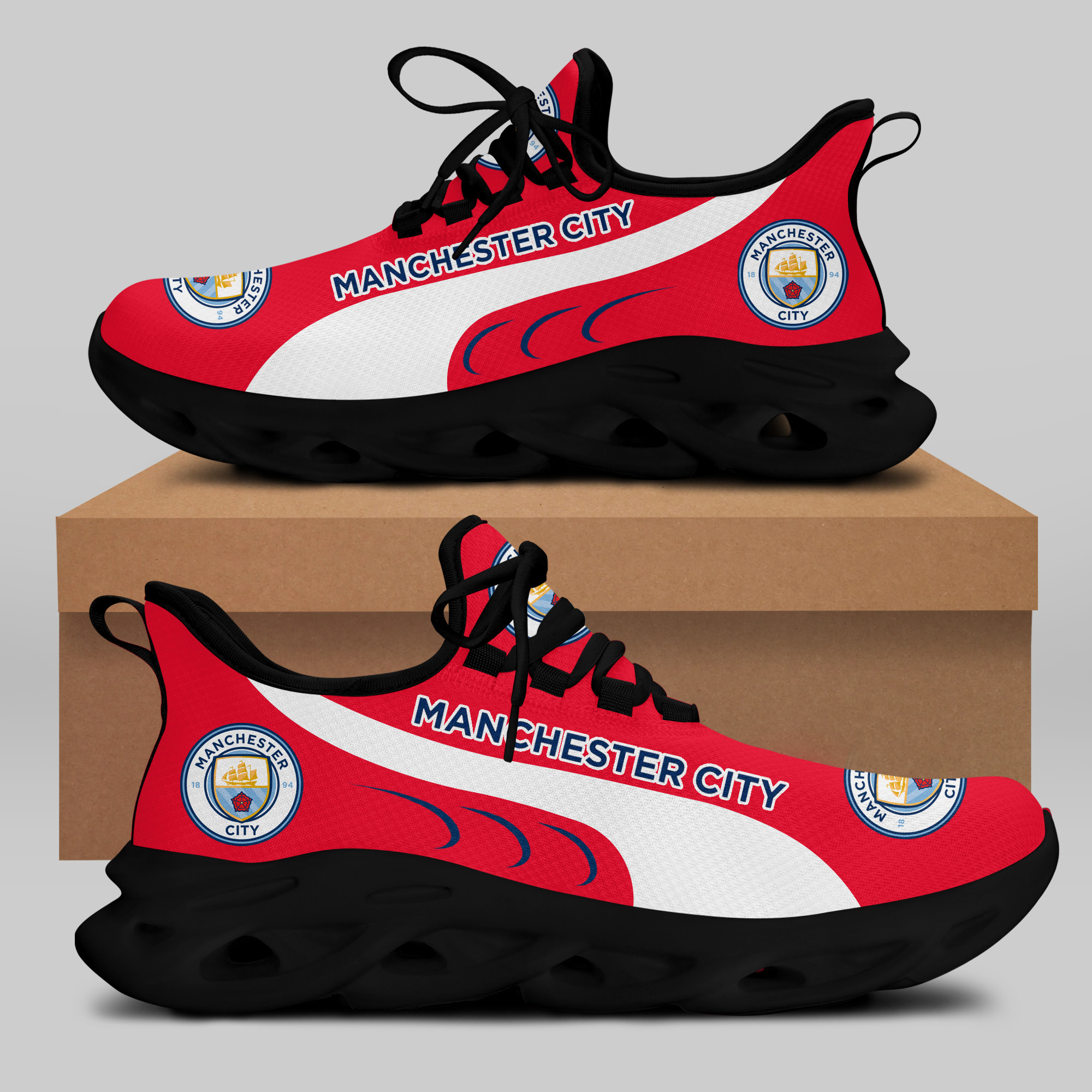 Man City Sneakers RUNNING SHOES VER 2 - Famjoys Man City Sneakers RUNNING SHOES VER 2 - Famjoys