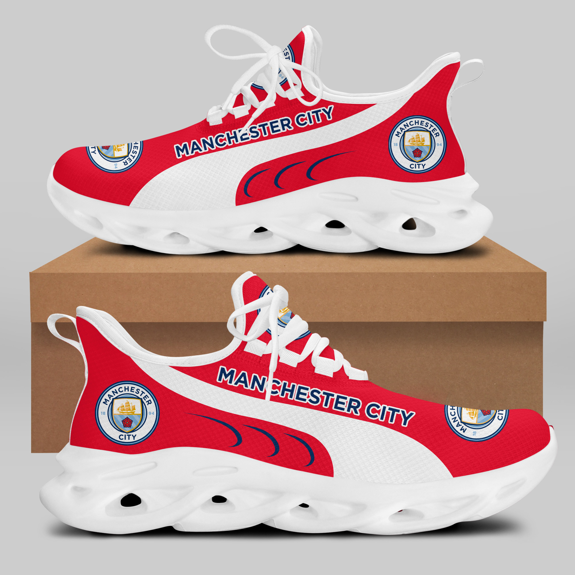 Man City Sneakers RUNNING SHOES VER 2 - Famjoys Man City Sneakers RUNNING SHOES VER 2 - Famjoys