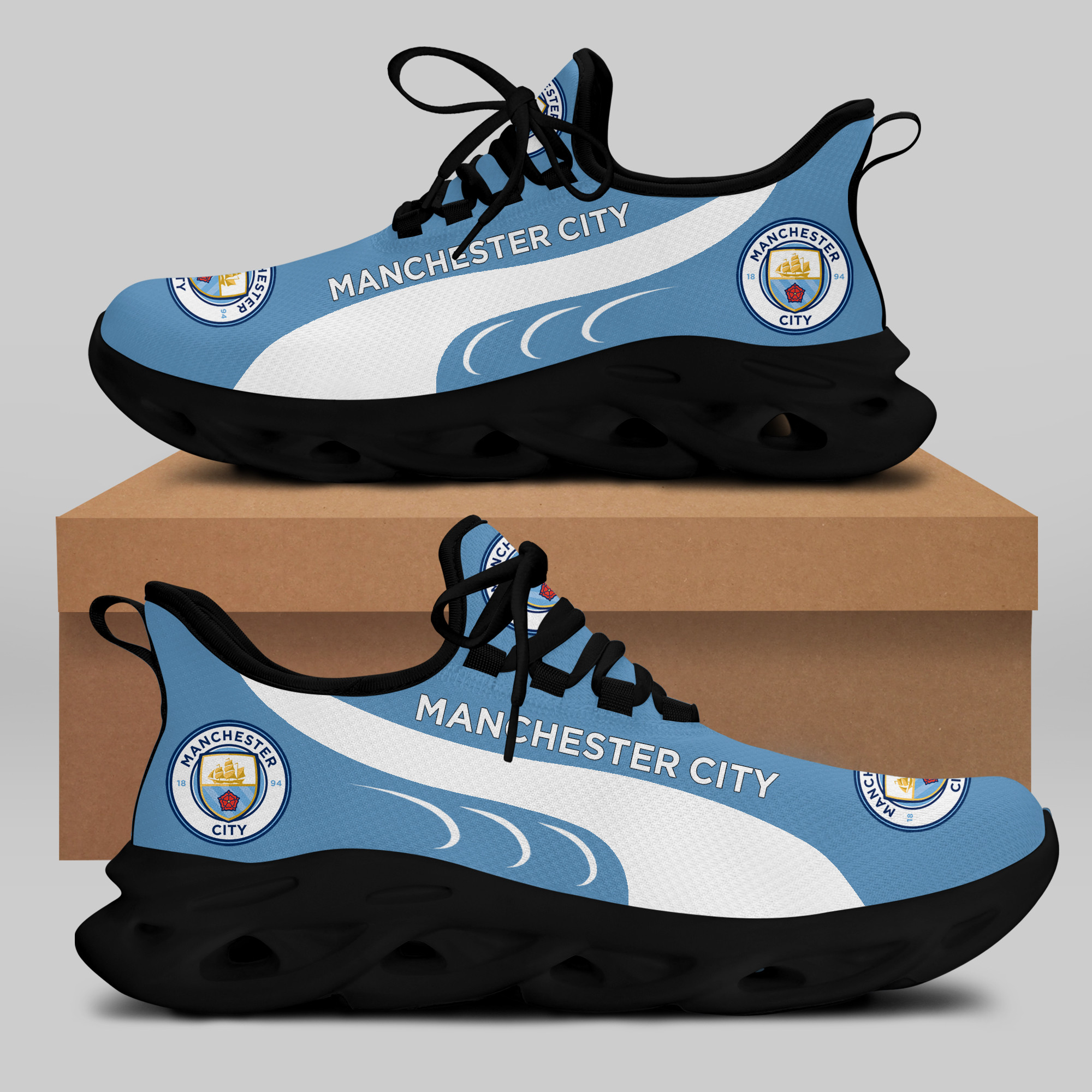 Man City Sneakers RUNNING SHOES VER 3 - Famjoys Man City Sneakers RUNNING SHOES VER 3 - Famjoys