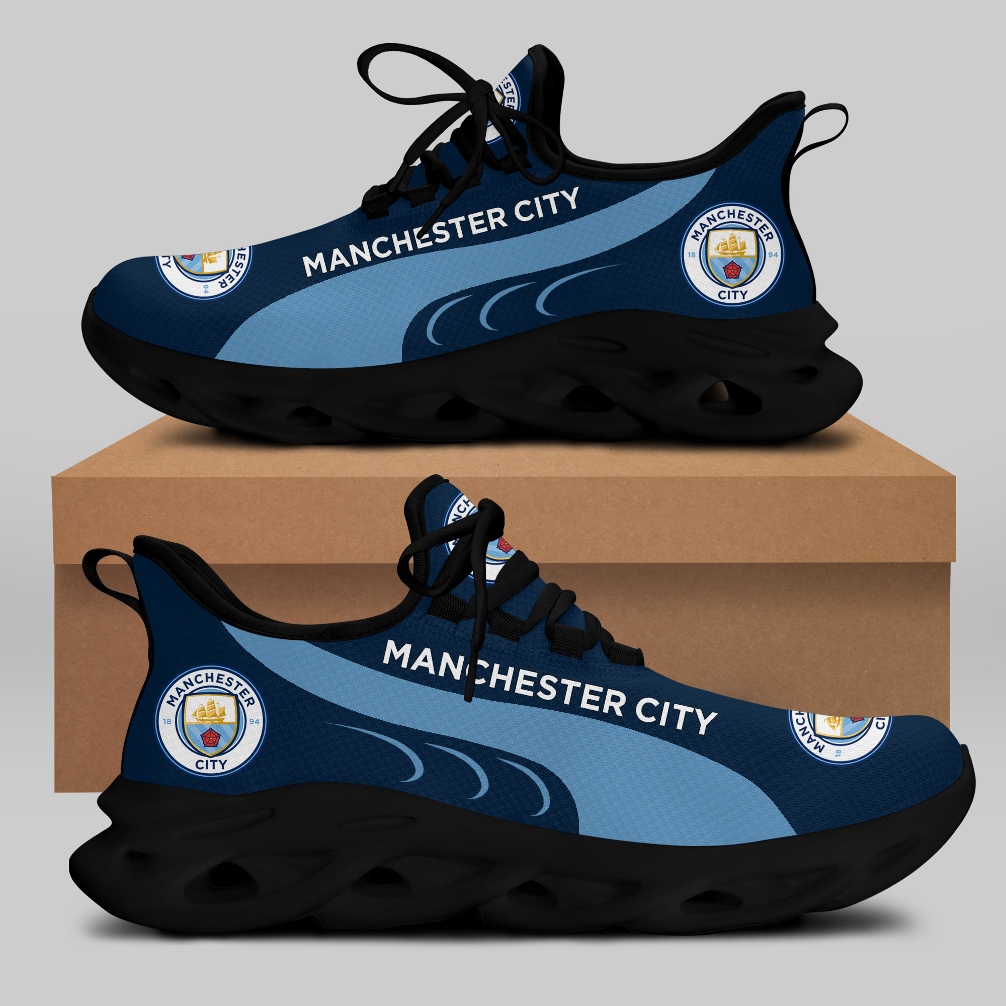 Man City Sneakers RUNNING SHOES VER 4 - Famjoys Man City Sneakers RUNNING SHOES VER 4 - Famjoys