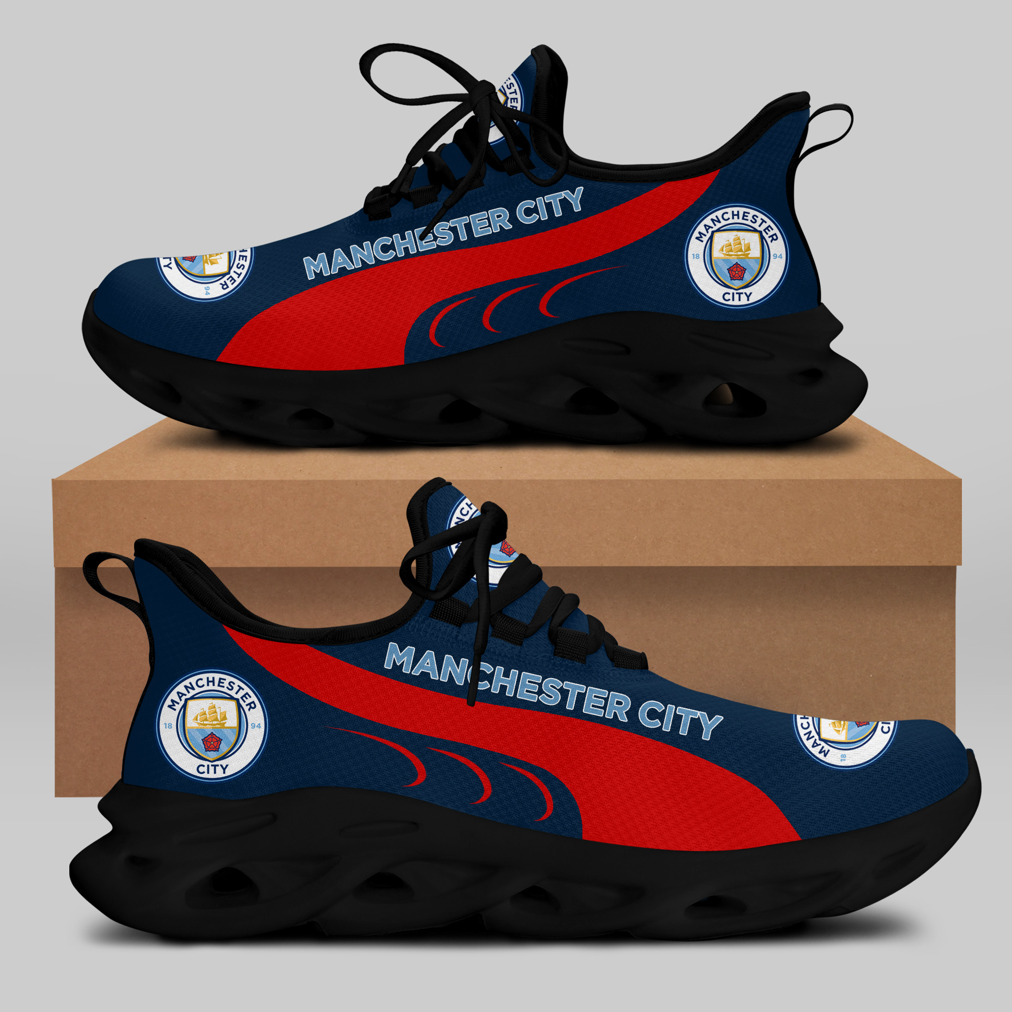 Man City Sneakers RUNNING SHOES VER 5 - Famjoys Man City Sneakers RUNNING SHOES VER 5 - Famjoys