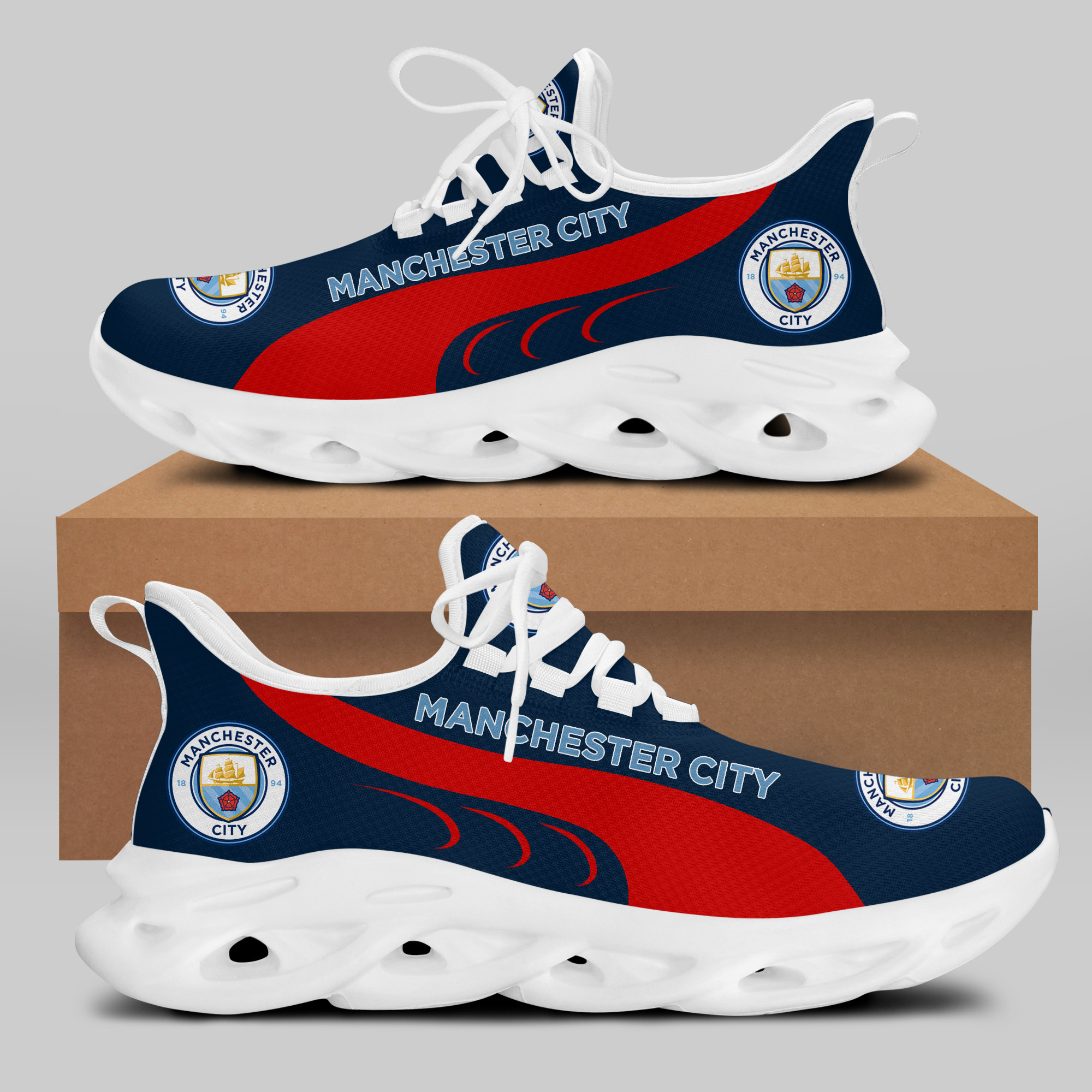 Man City Sneakers RUNNING SHOES VER 5 - Famjoys Man City Sneakers RUNNING SHOES VER 5 - Famjoys